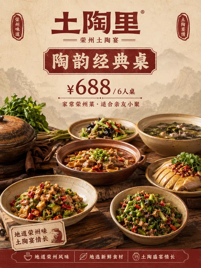 土陶里经典套餐海报